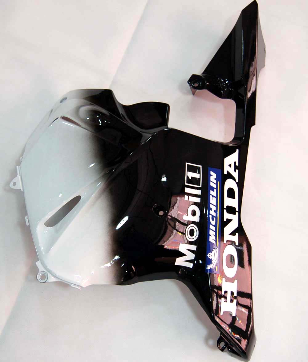 Amotopart 2009-2012 Honda CBR600RR White&Black Logos Fairing Kit