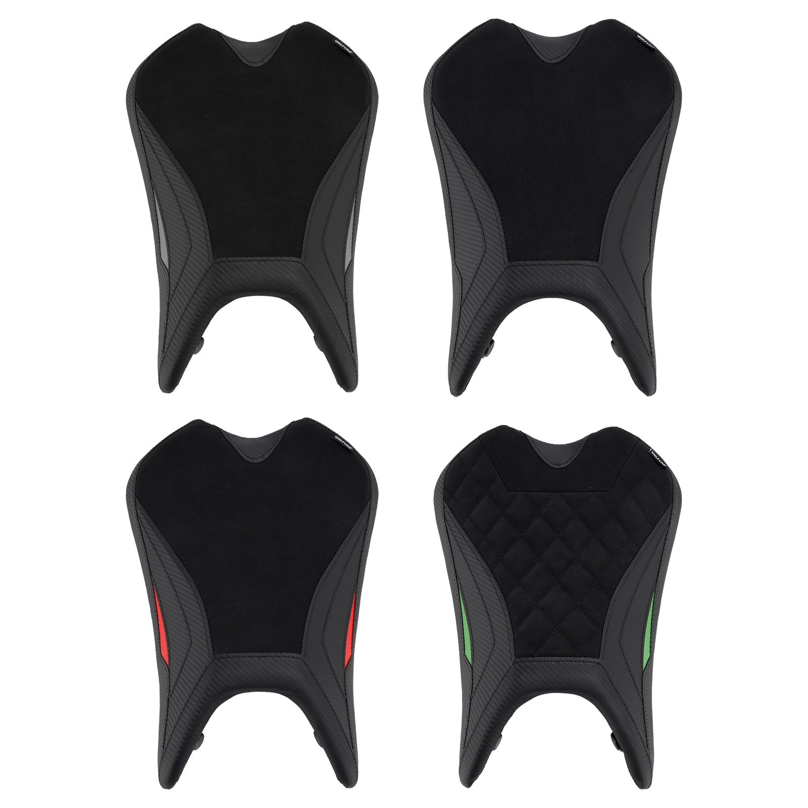 2024-2025 Green Aprilia Rs457 Rs 457 Front Driver Raider Seat Pillion Saddle Black