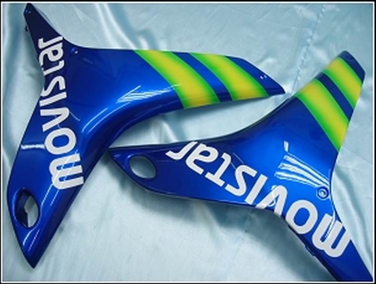 Kit carena Amotopart 2007-2008 Honda CBR600RR blu e verde