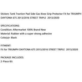 Paraserbatoio Traction Grips Protector Kit da 2 pezzi adatto per TRIUMPH DAYTONA 13/16