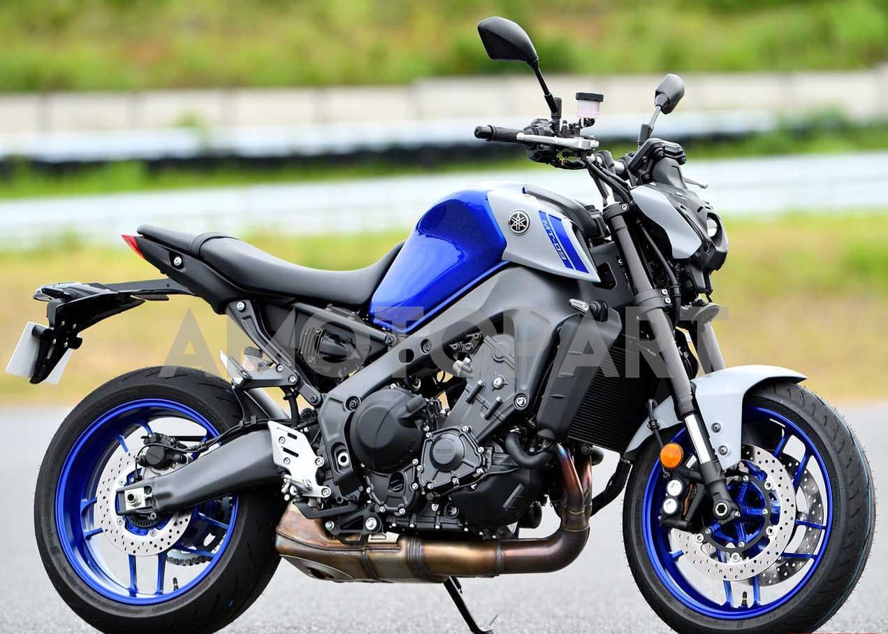 Amotopart 2021-2024 Yamaha MT-09 Grey Blue Fairing Kit