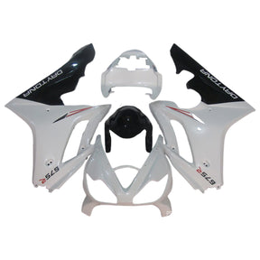 Amotopart 2006-2008 Triumph Daytona 675 Black&White Style4 Fairing Kit