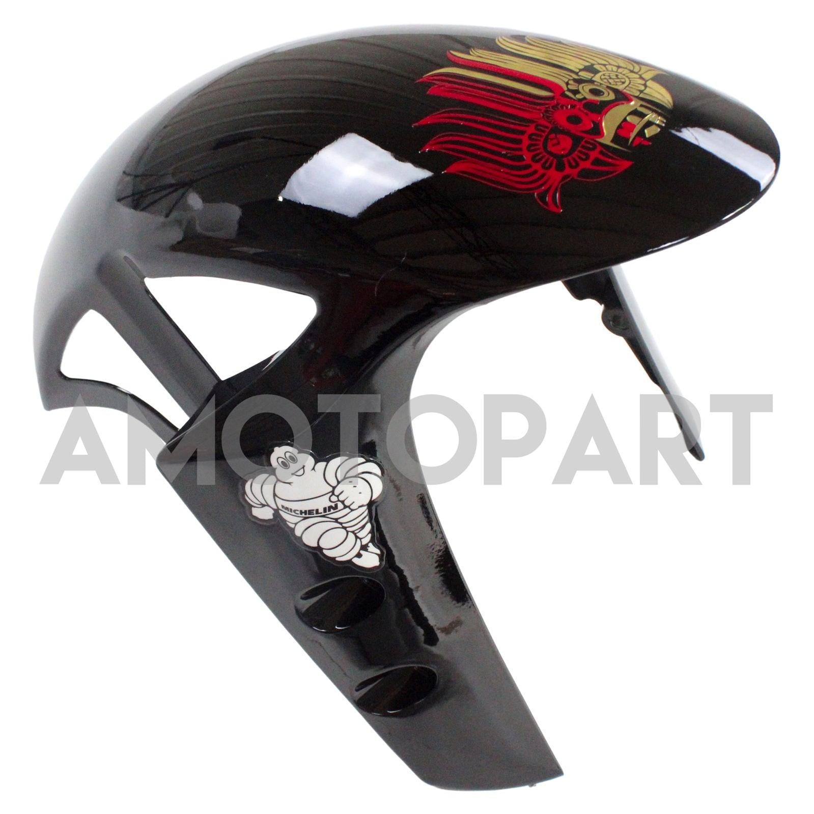 Amotopart 2009-2011 YZF 1000 R1 Yamaha svart med rød logo fairing kit