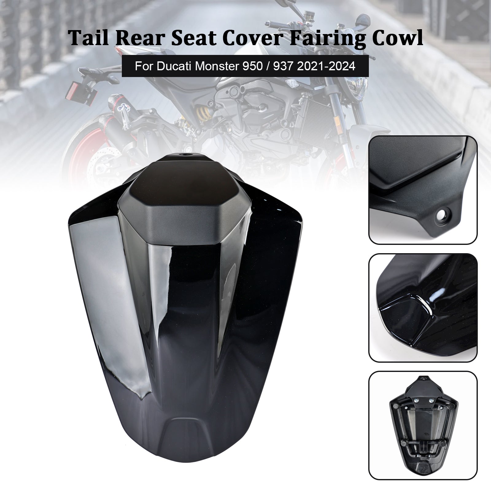 21-24 Ducati Monster 950 937 Tail Rear Seat Cover Fairing Cowl