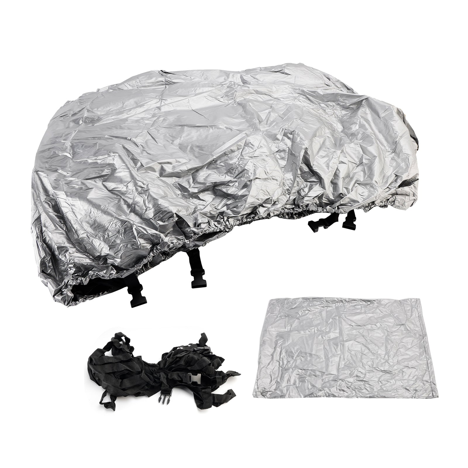 Universal Waterproof Duty Boat Cover 16-18Ft Silver For Fishing Boat Shelter