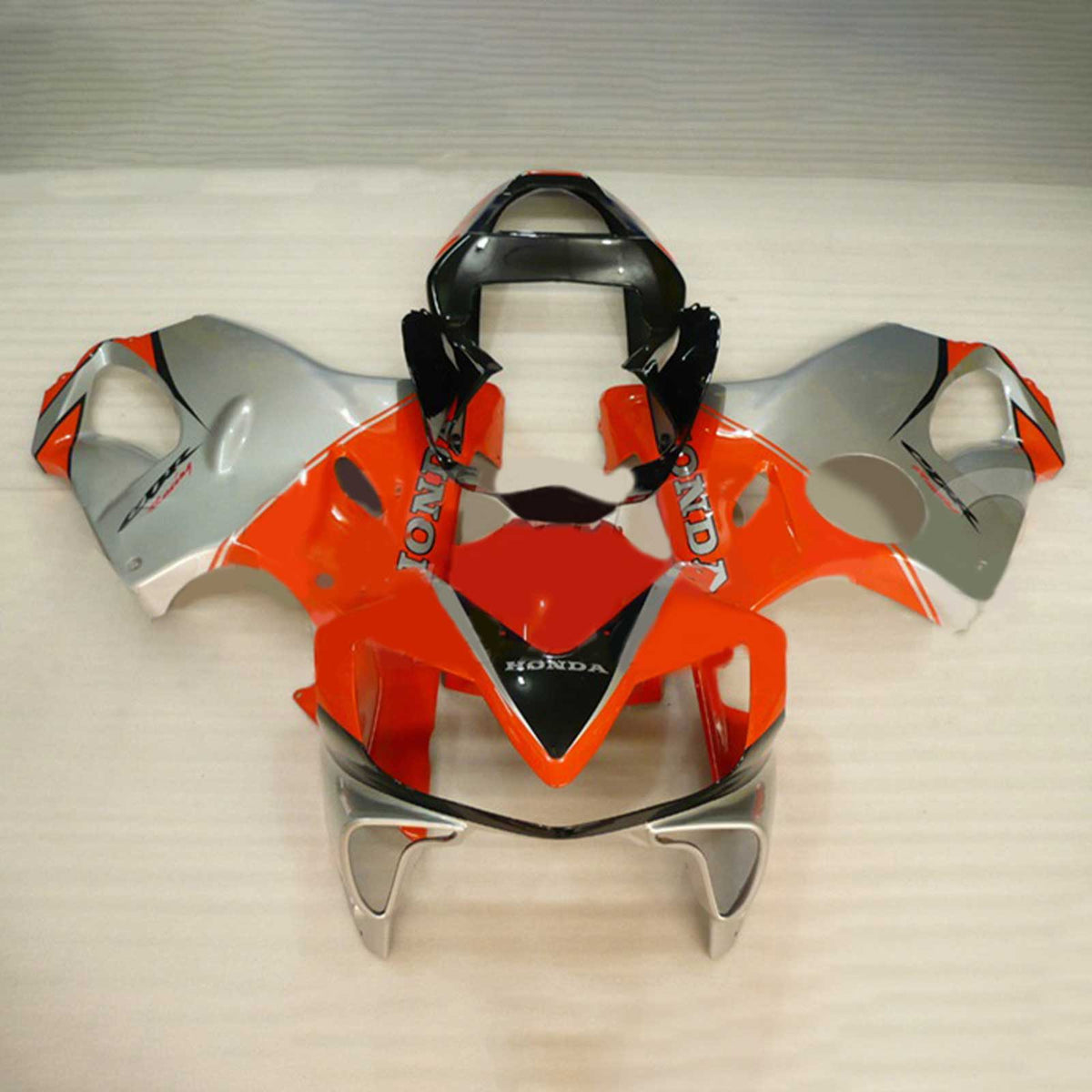 Amotopart 2001-2003 CBR600 F4i Honda Kit de carenado naranja y gris