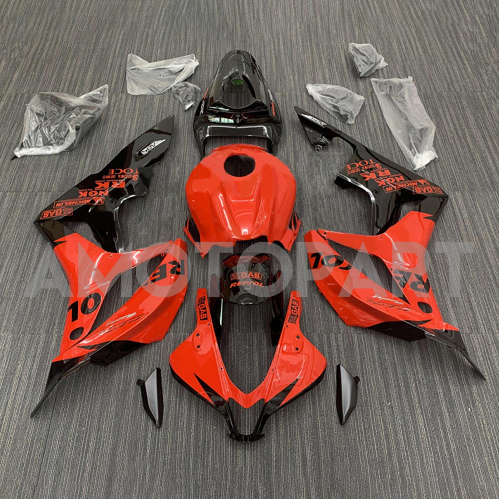 Amotopart 2007-2008 Honda CBR600RR Orange&Black Fairing Kit