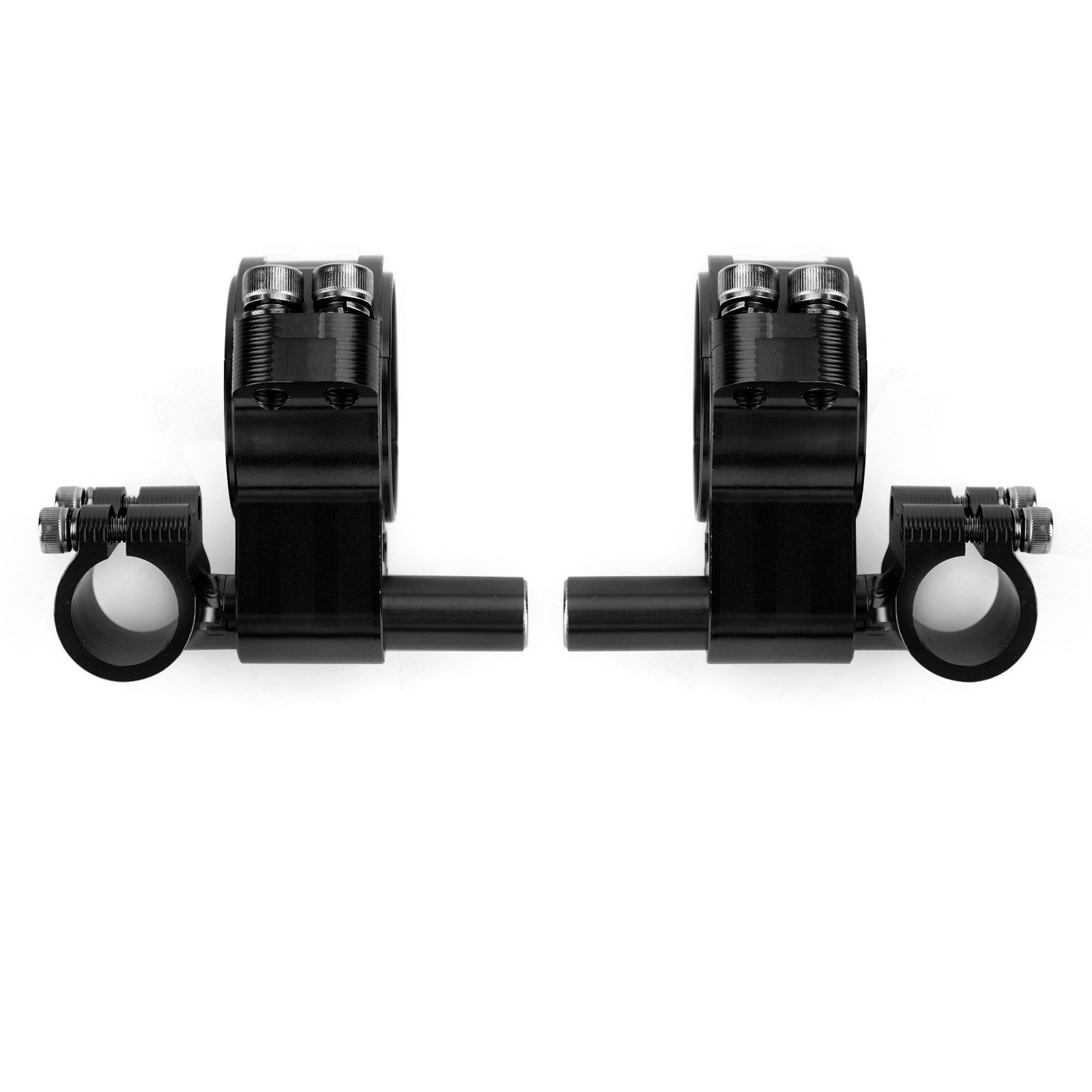 CNC Motorcycle 51mm Fork Clip on Clip ons Handlebar Heads Mount Clamp Universal