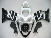 Amotopart 2001-2003 Honda CBR600 F4i White&Black Style4 Fairing Kit