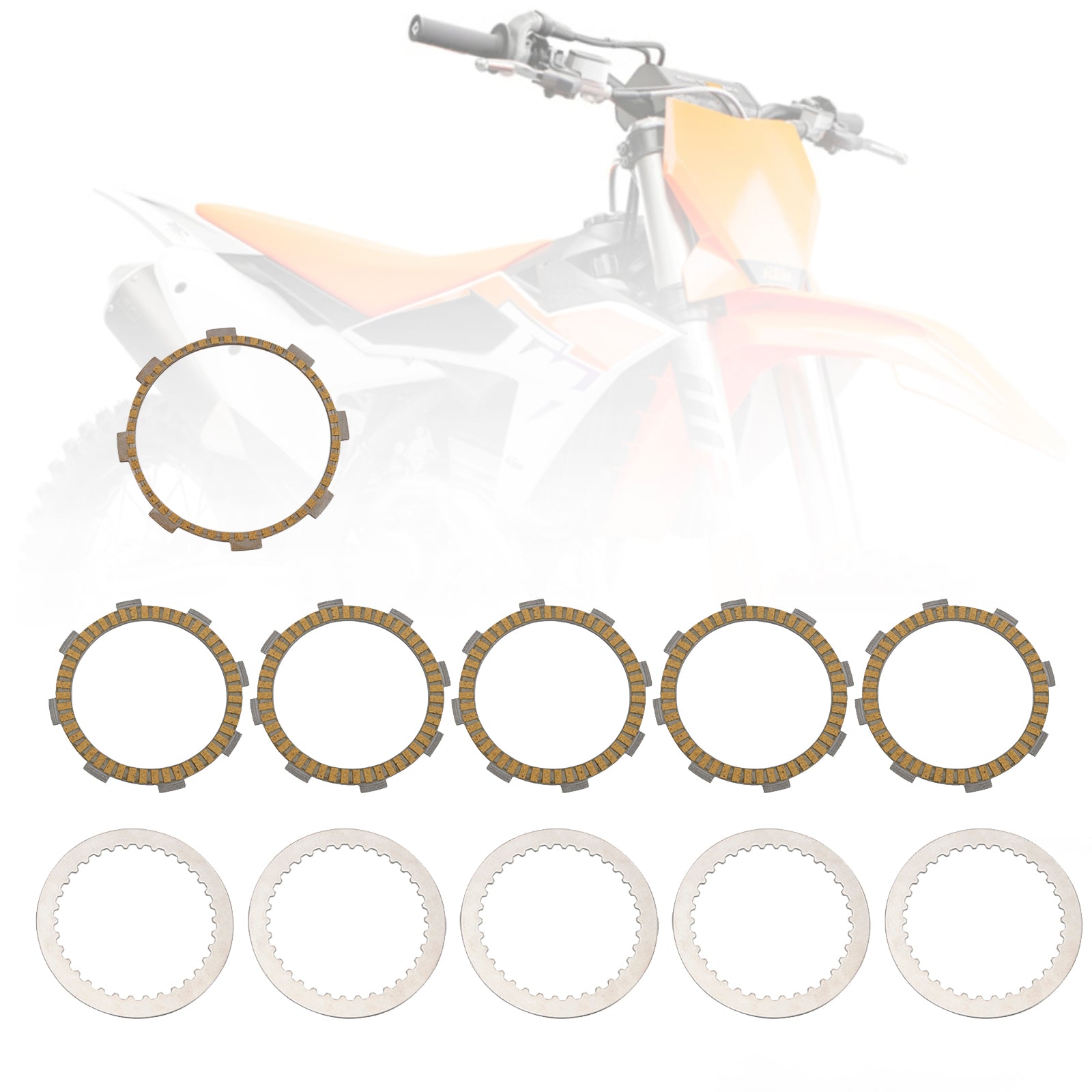 Clutch Friction Plate Kit Set fit for 90132011000 / 90132111000 RC200 2014-2022