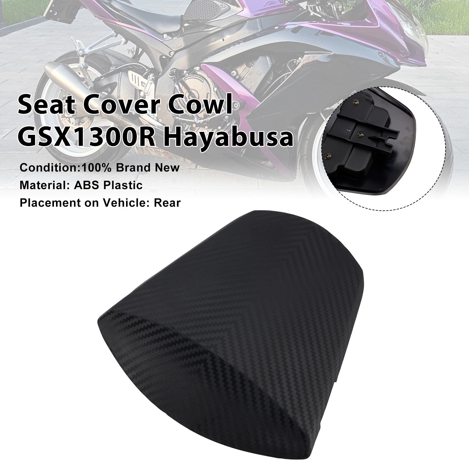 Housse de carénage de siège arrière Suzuki GSXR600 GSXR750 K11 2011-2026