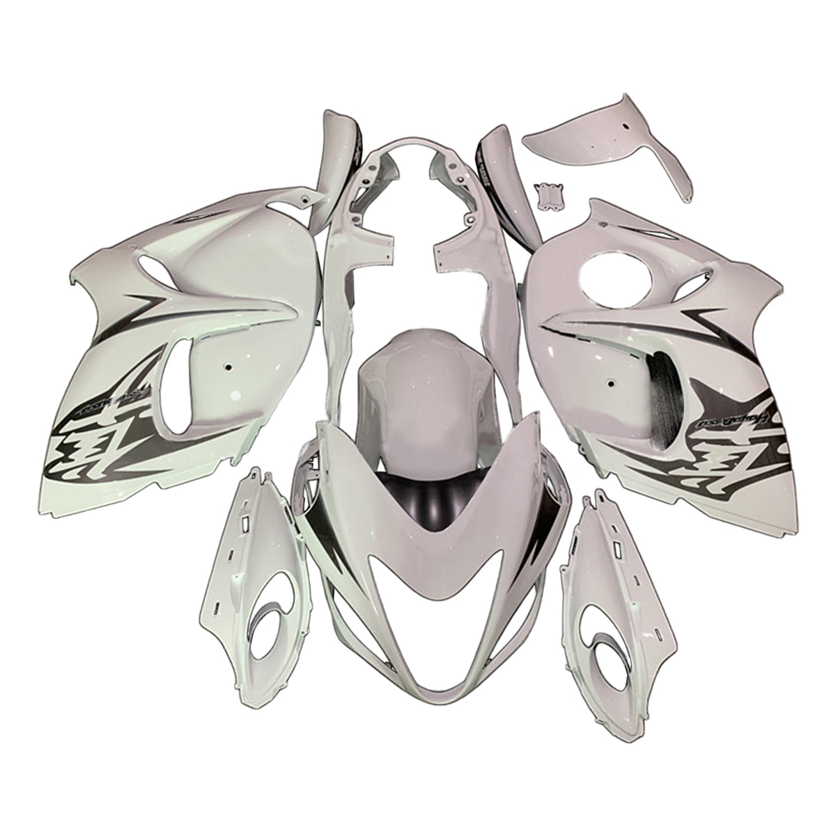 Amotopart 2008-2020 Suzuki Hayabusa GSX1300R Kit de carenado blanco