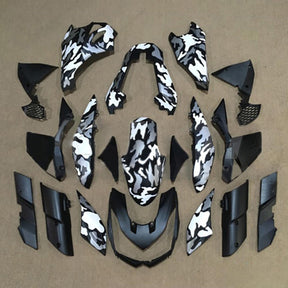 Amotopart 2010-2013 Z1000 Kawasaki Black&White Camo Fairing Kit