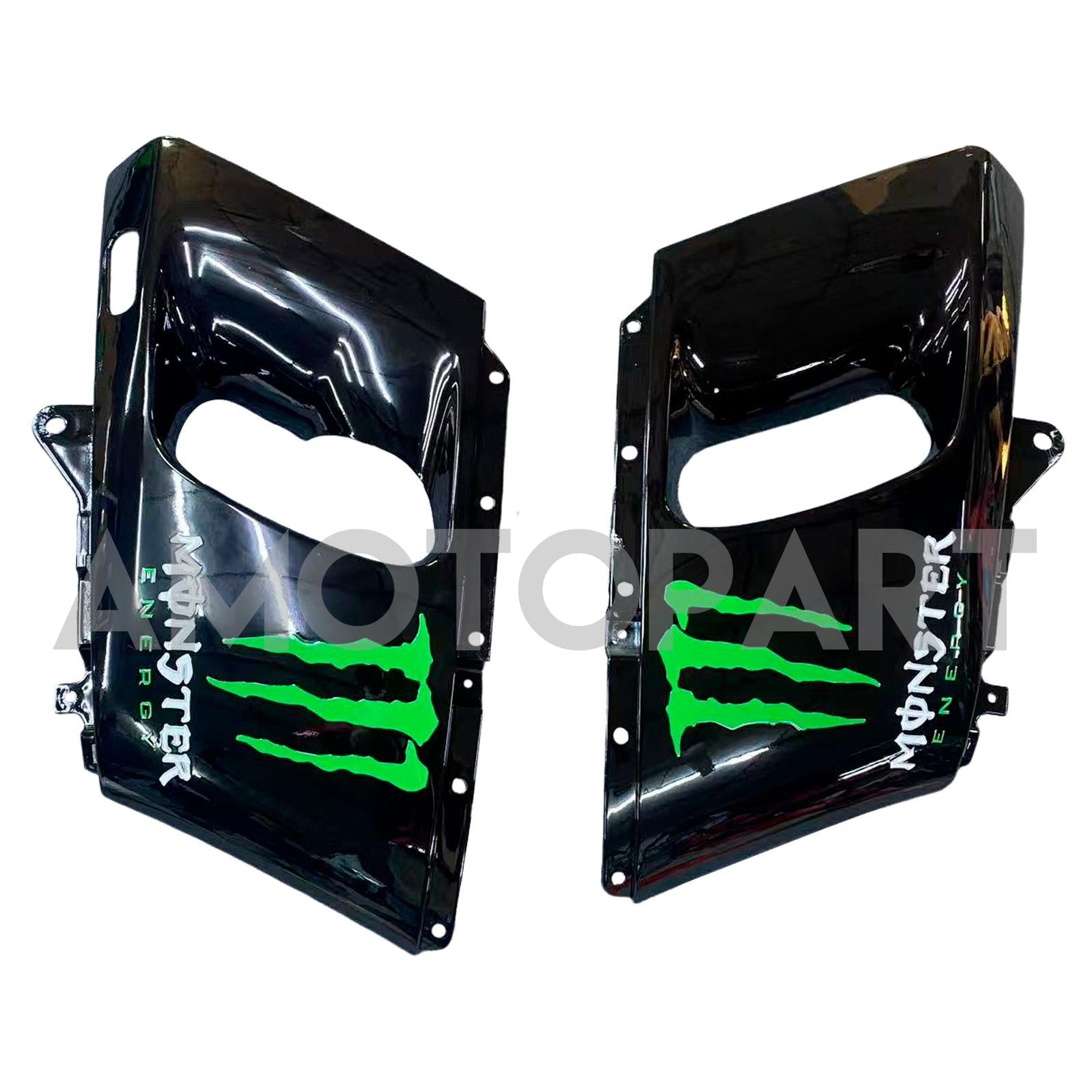 Amotopart Kawasaki 1993-2007 ZZR400 & 1998-2003 ZZR600 Green Black Fairing Kit