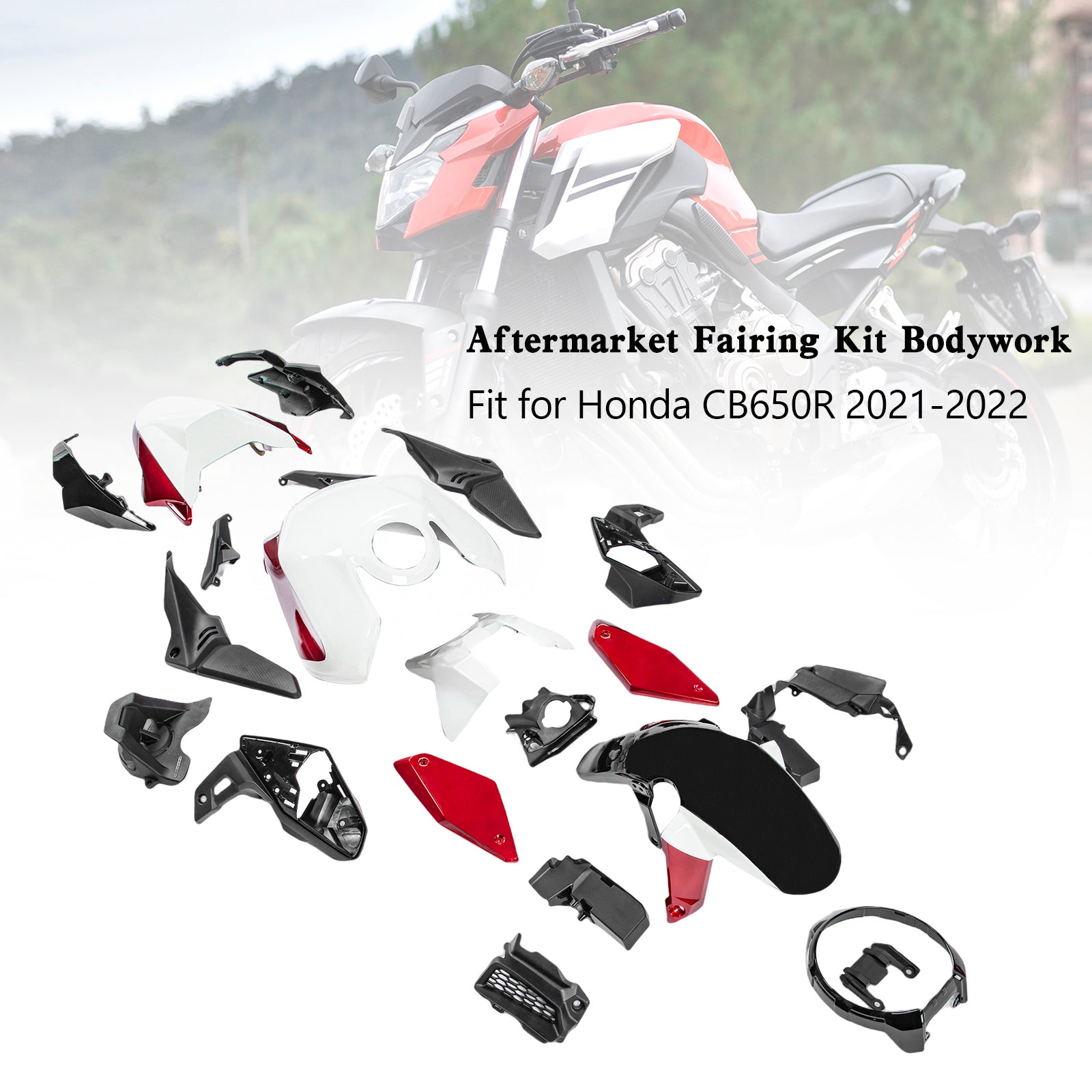 Amotopart (21-23) Honda CB650R Fairing Kit Colletion2