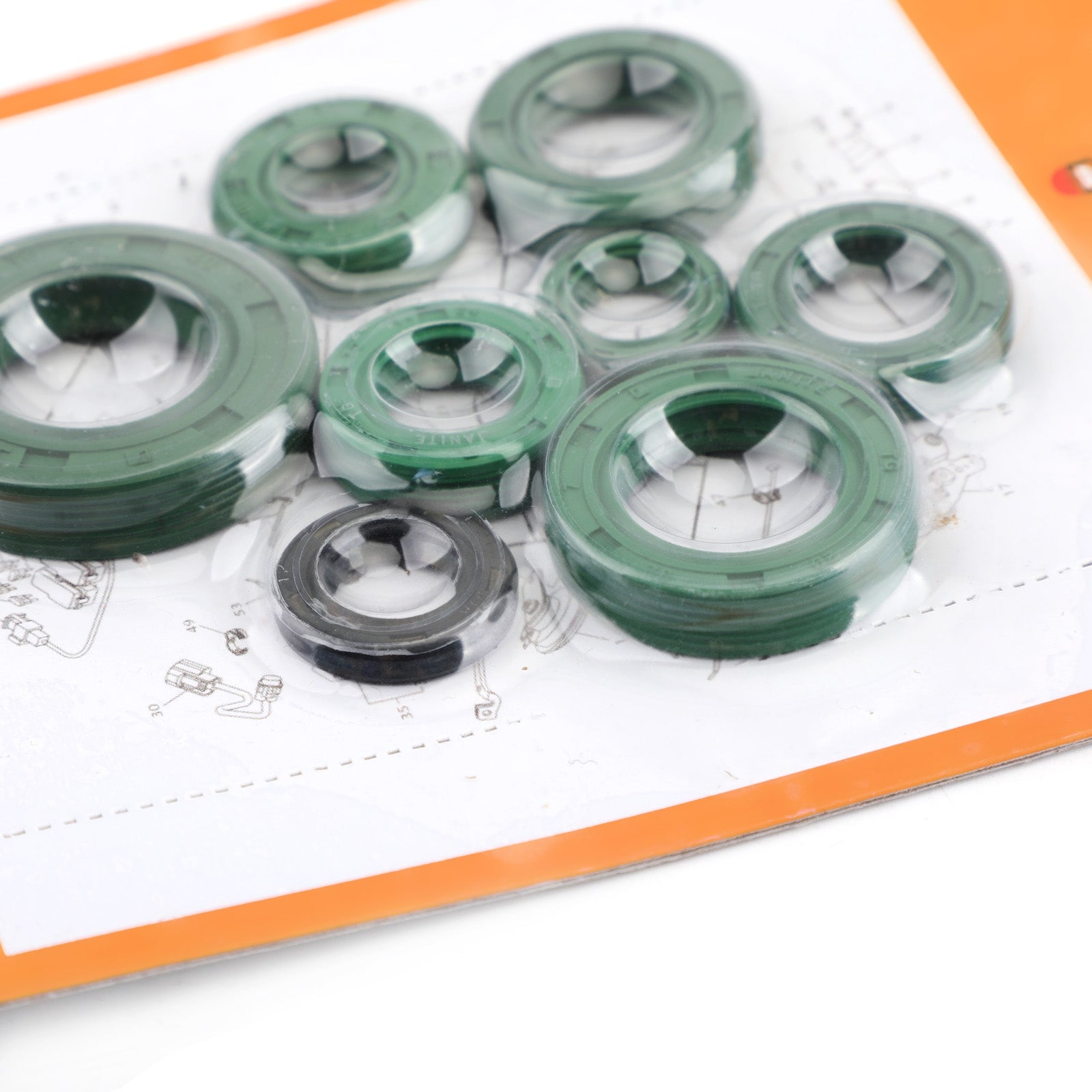 8pcs Honda 86-02 CR80R Experte 03-07 CR85R Expert Motoröl Seal Seal Kit