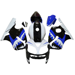 Kit carena Amotopart 2002-2005 Kawasaki ZX12R bianco nero blu