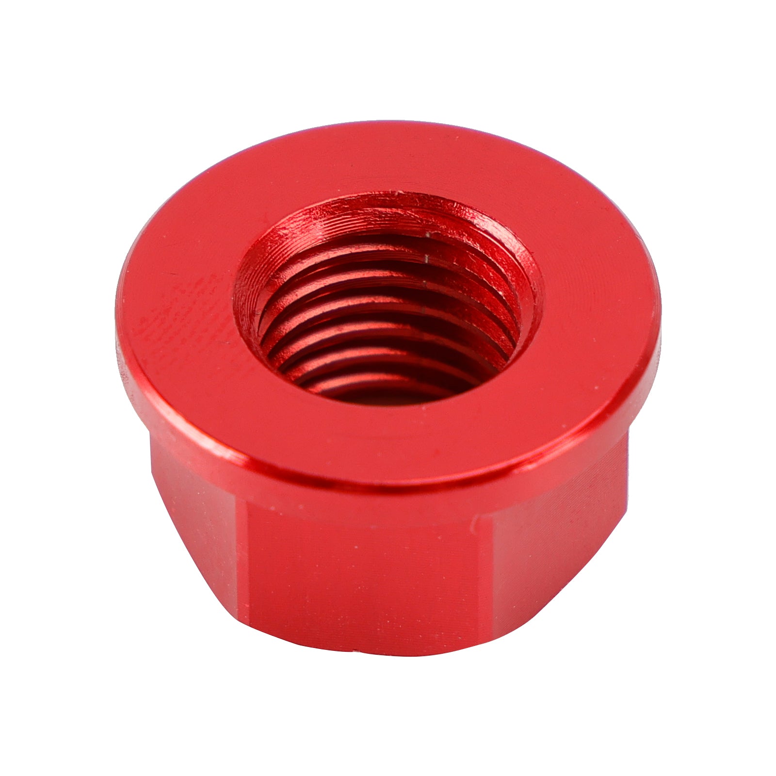 6 Pack Motorcycle Bike Aluminum Rear Sprocket Flange Nuts M10X1.25 Red