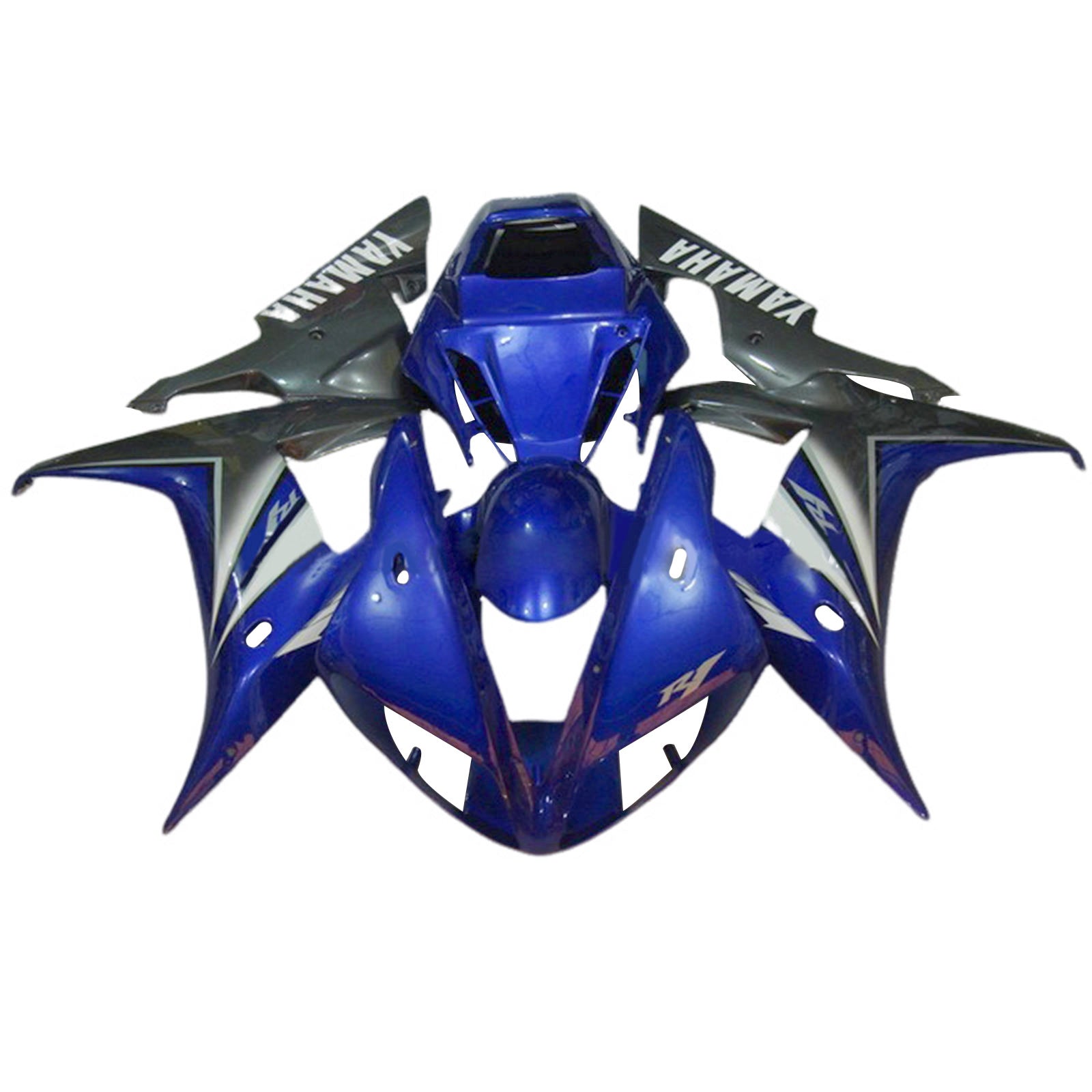 Amotopart 2002-2003 Yamaha YZF R1 Blue Grey Fairing Kit