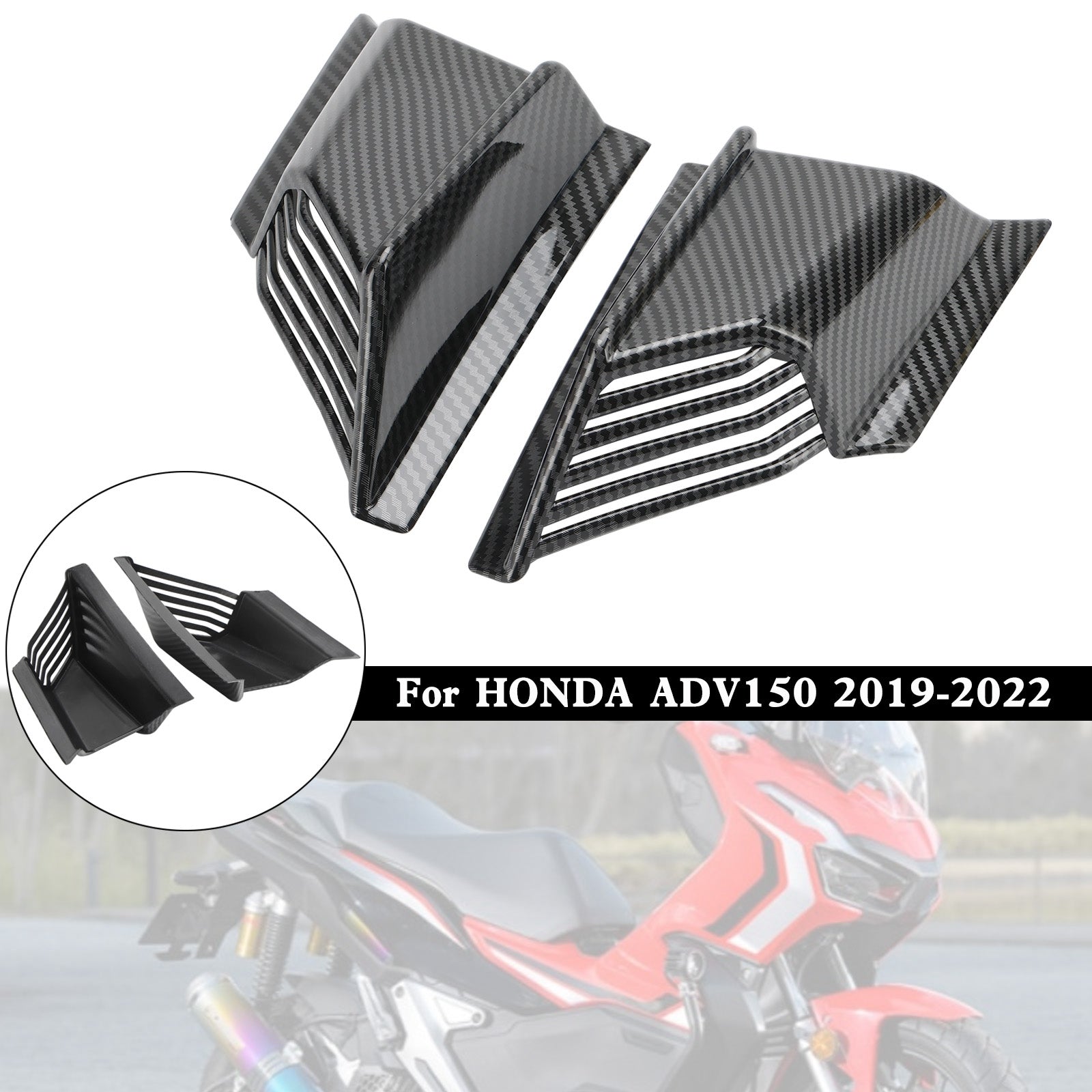 Body Winglet Side Deflektor Air Wing Spoiler für HONDA ADV-150 2019-2022