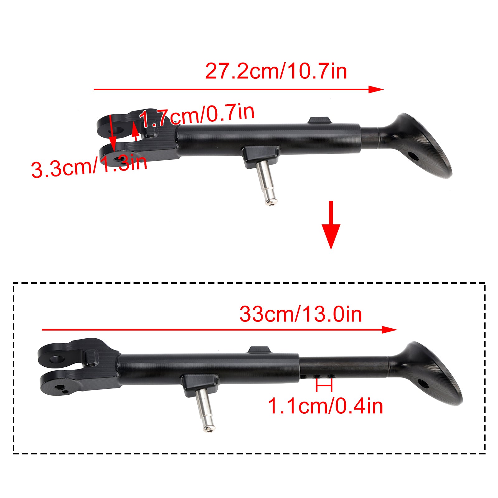Aprilia RSV4 2021-2024 Adjustable Foot Side Stand Kickstand