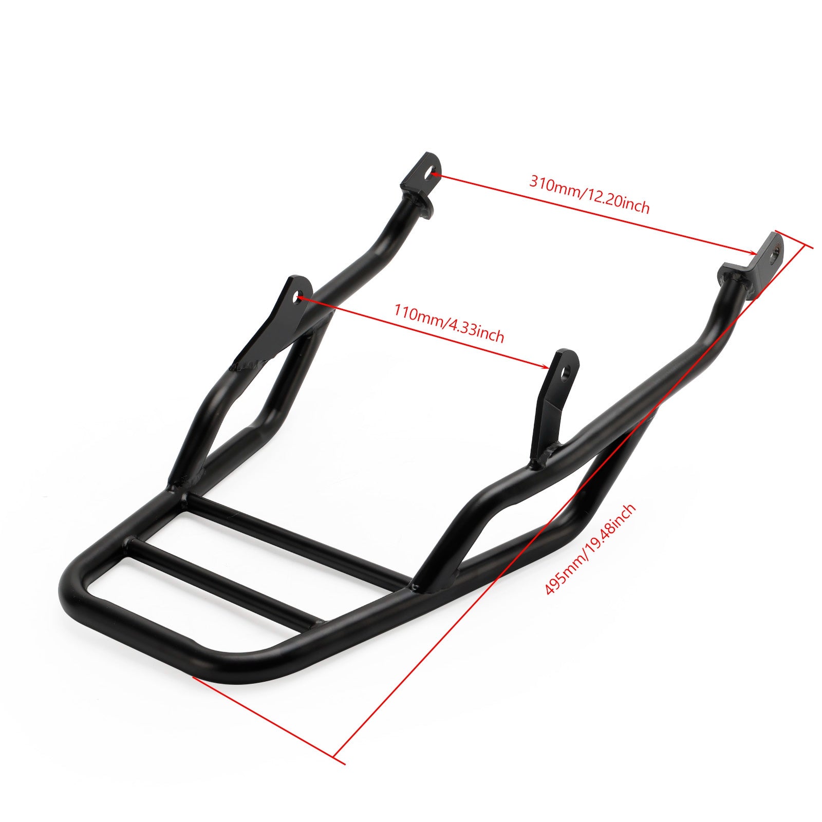 19-23 Scrambler 1200 XC XE Gepäckträger hinten, Rohrtyp, schwarz