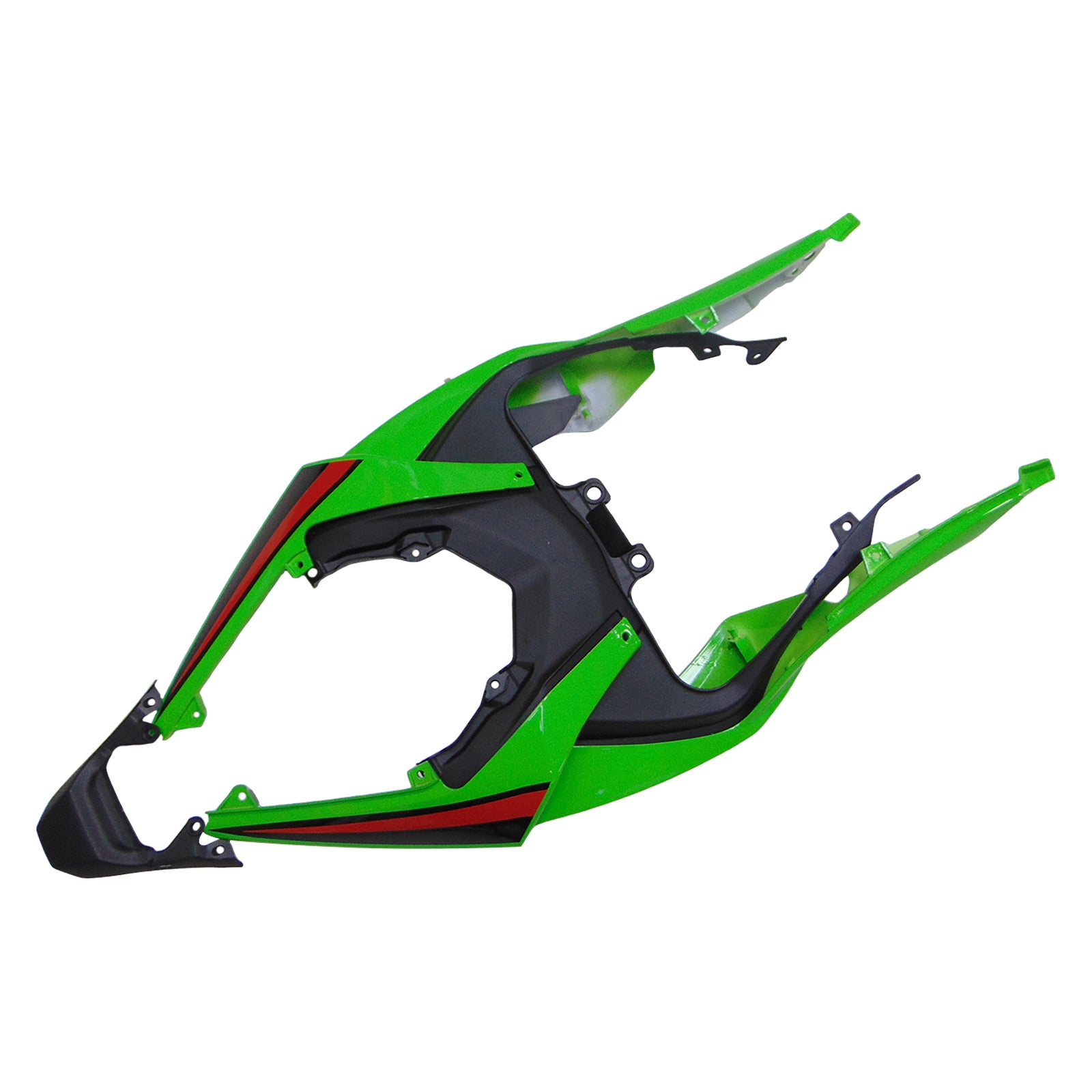 Amotopart 2019-2023 Kawasaki ZX6R Green Black Fairing Kit