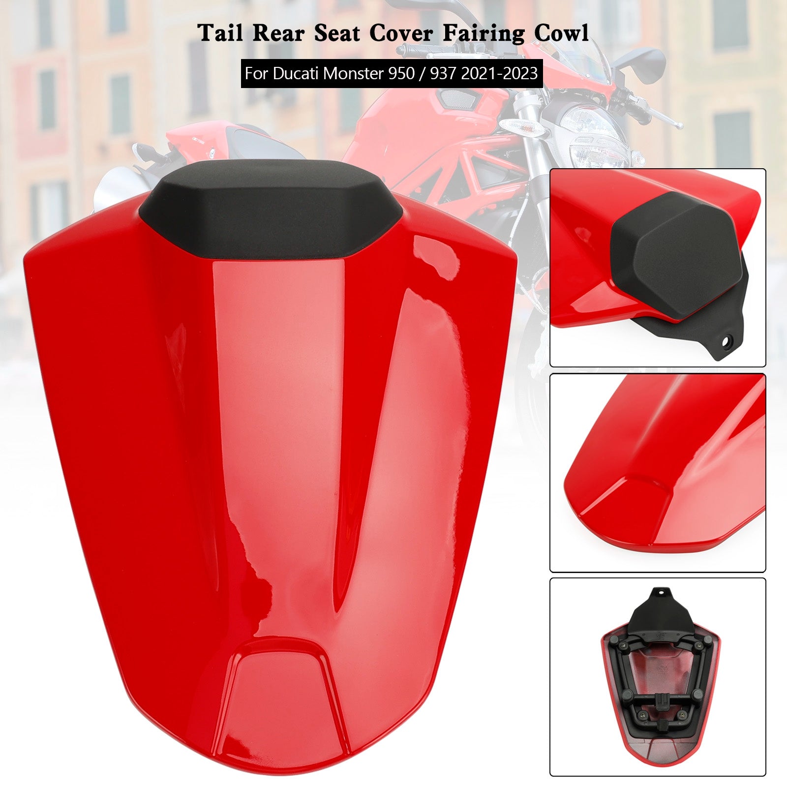 2021-2023 Ducati Monster 950 937 Couverture de siège arrière Capot de carénage