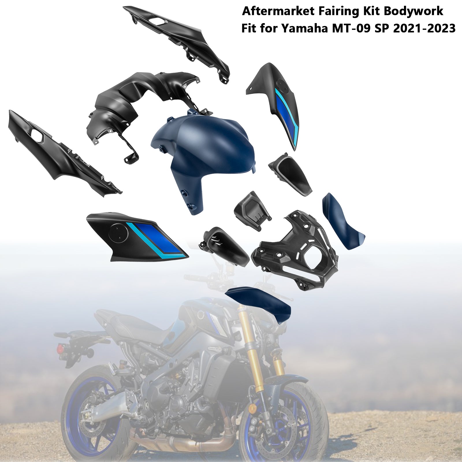 Amotopart 2021-2023 Yamaha MT 09 Verkleidungssatz