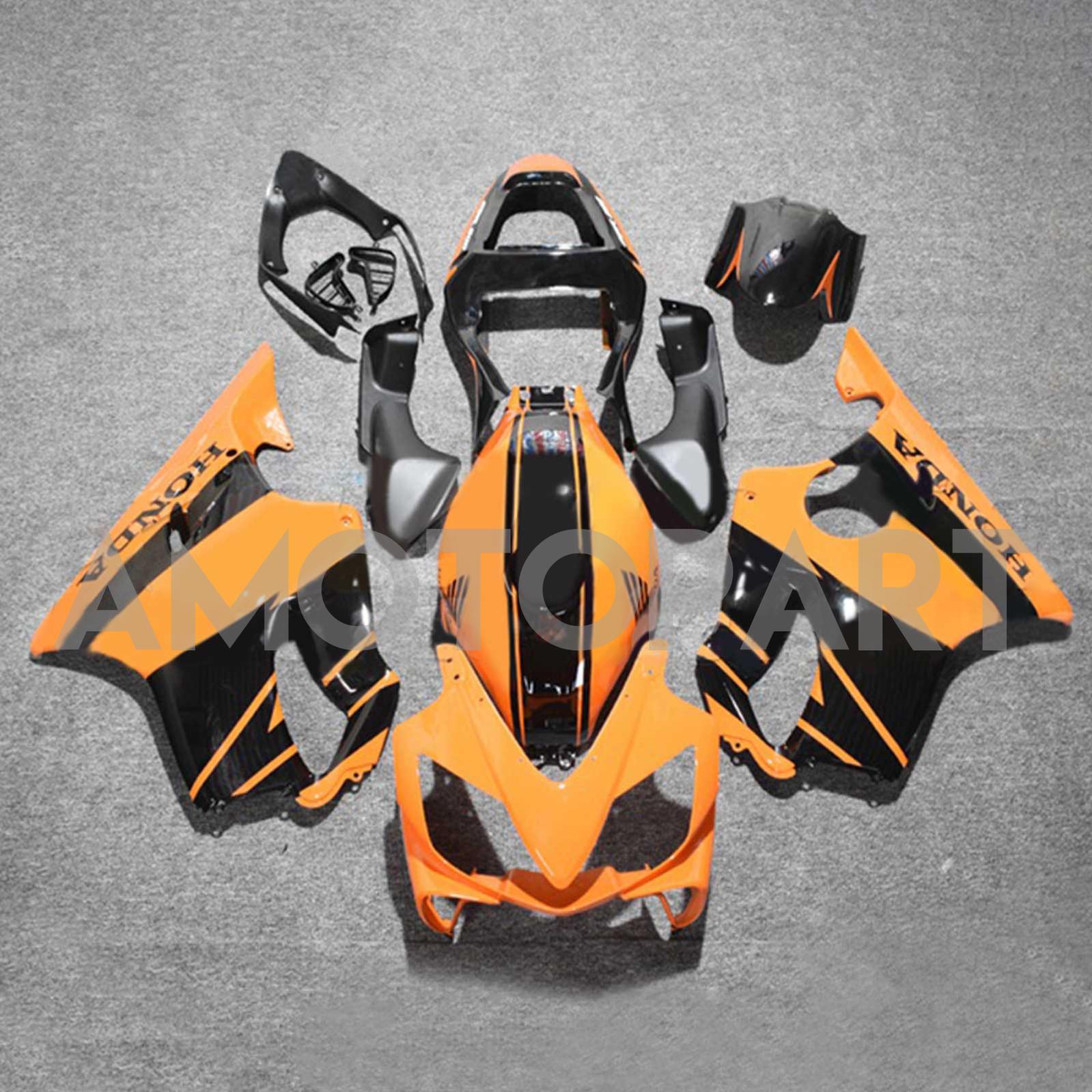 Amotopart 2001-2003 CBR600 F4I Honda Black & Orange Fairing Kit