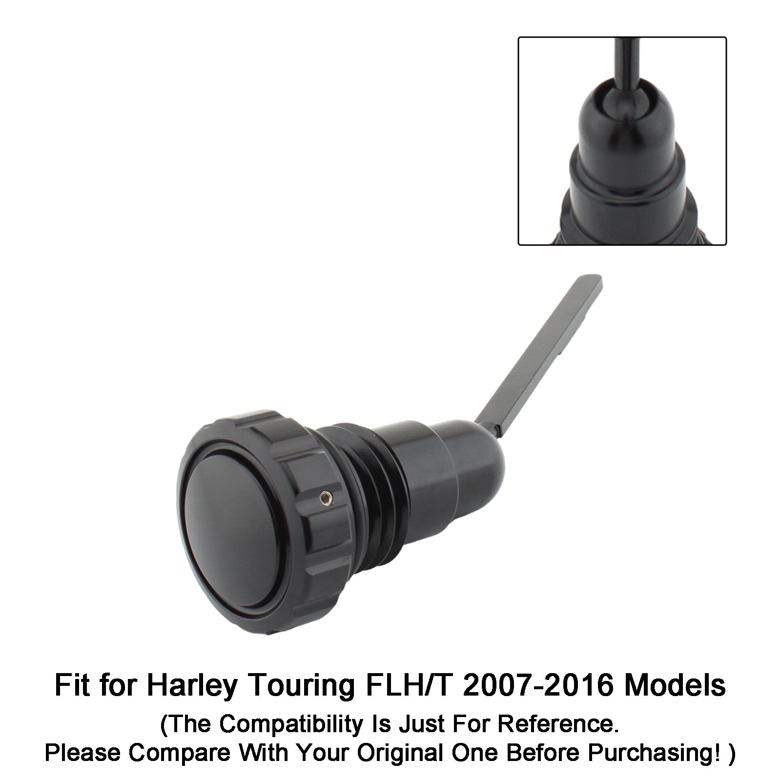 07-16 Harley Touring FLH/T Models Oil Dipstick Tank Cap Plug