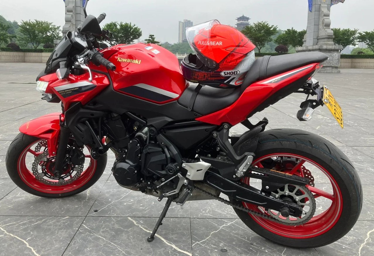 Amotopart 2020-2023 Kawasaki Z650 Rot Schwarz Verkleidungssatz