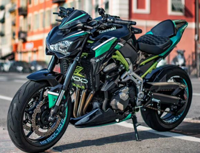 Kit carena Amotopart Kawasaki 2017-2019 Z900 verde smeraldo