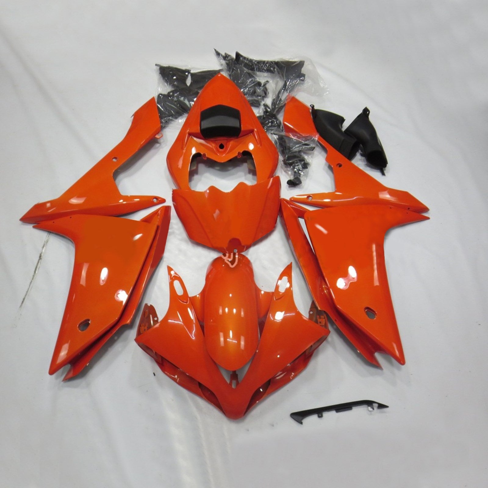 Amotopart 2007-2008 Yamaha YZF 1000 R1 Kit de carenado naranja brillante