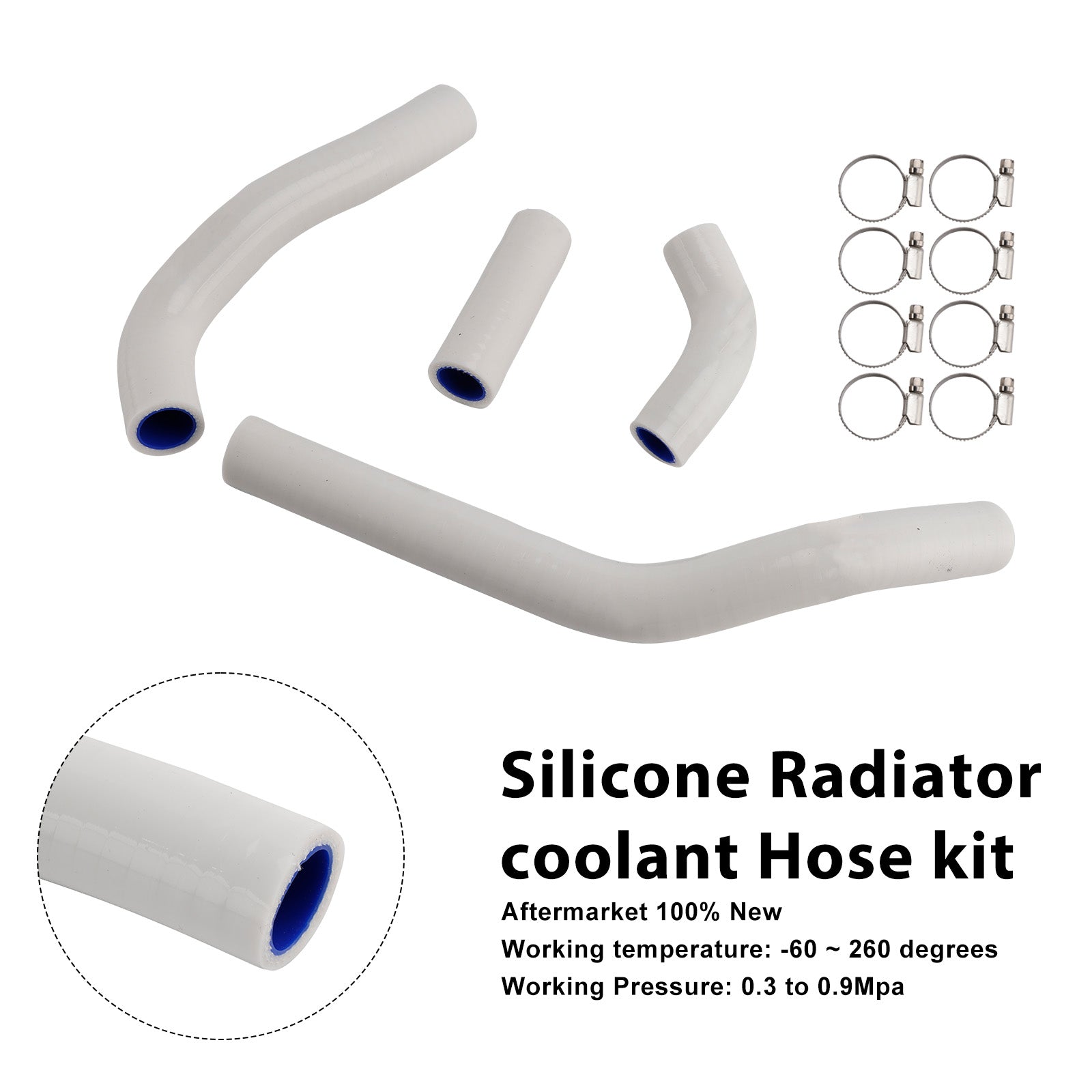 Honda CRF450R RX RWE 21-25 Silicone Radiator coolant Hose kit