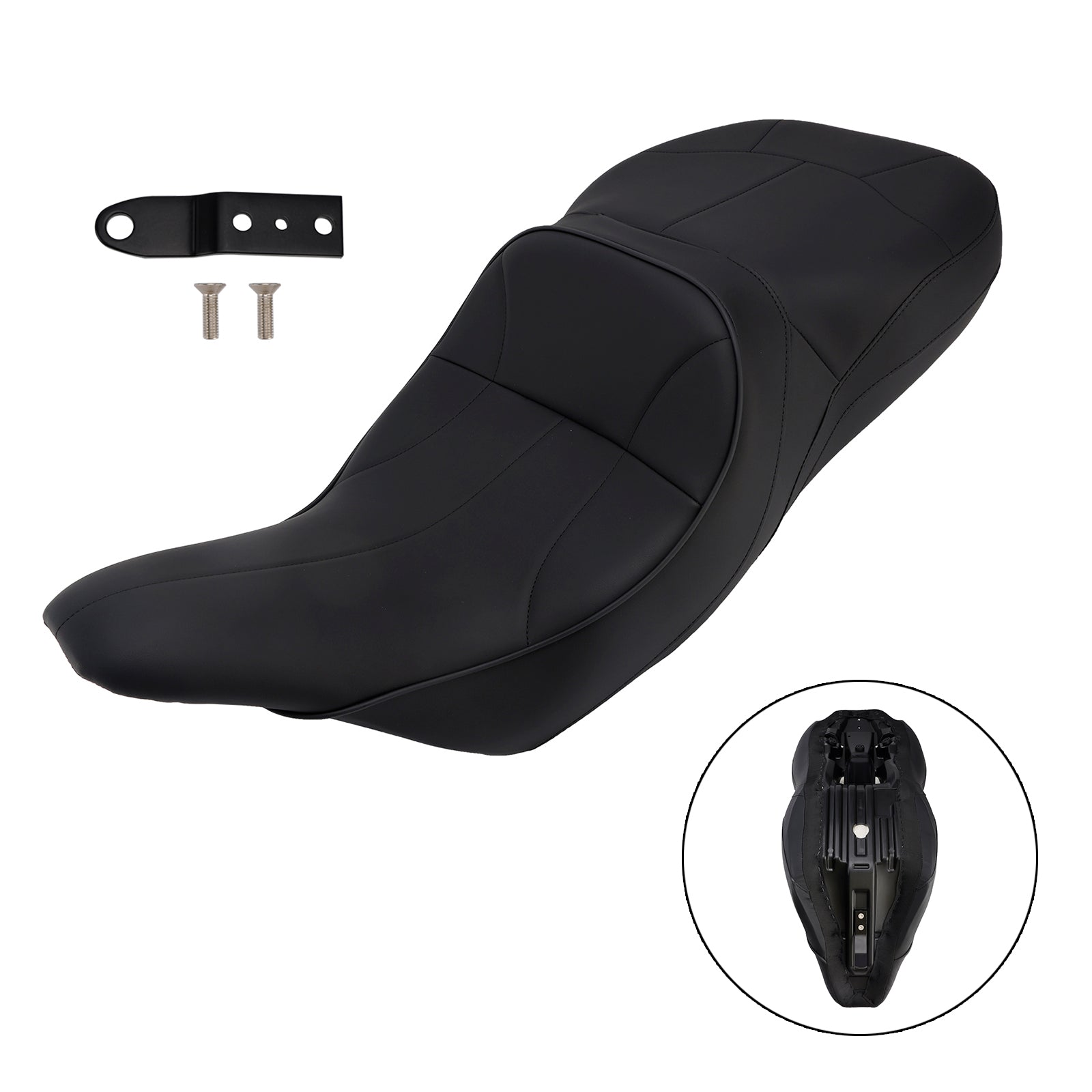 97-07 Touring Road King Type Complete Cushion Rider Passenger Seat Fits