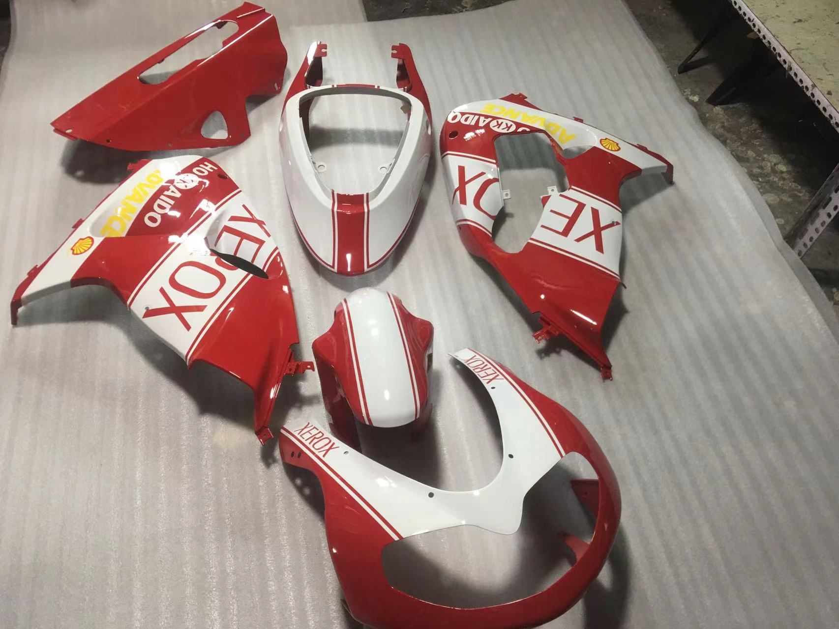 Amotopart 1998-2003 Suzuki TL1000R Fairing XEROX White&Red Kit