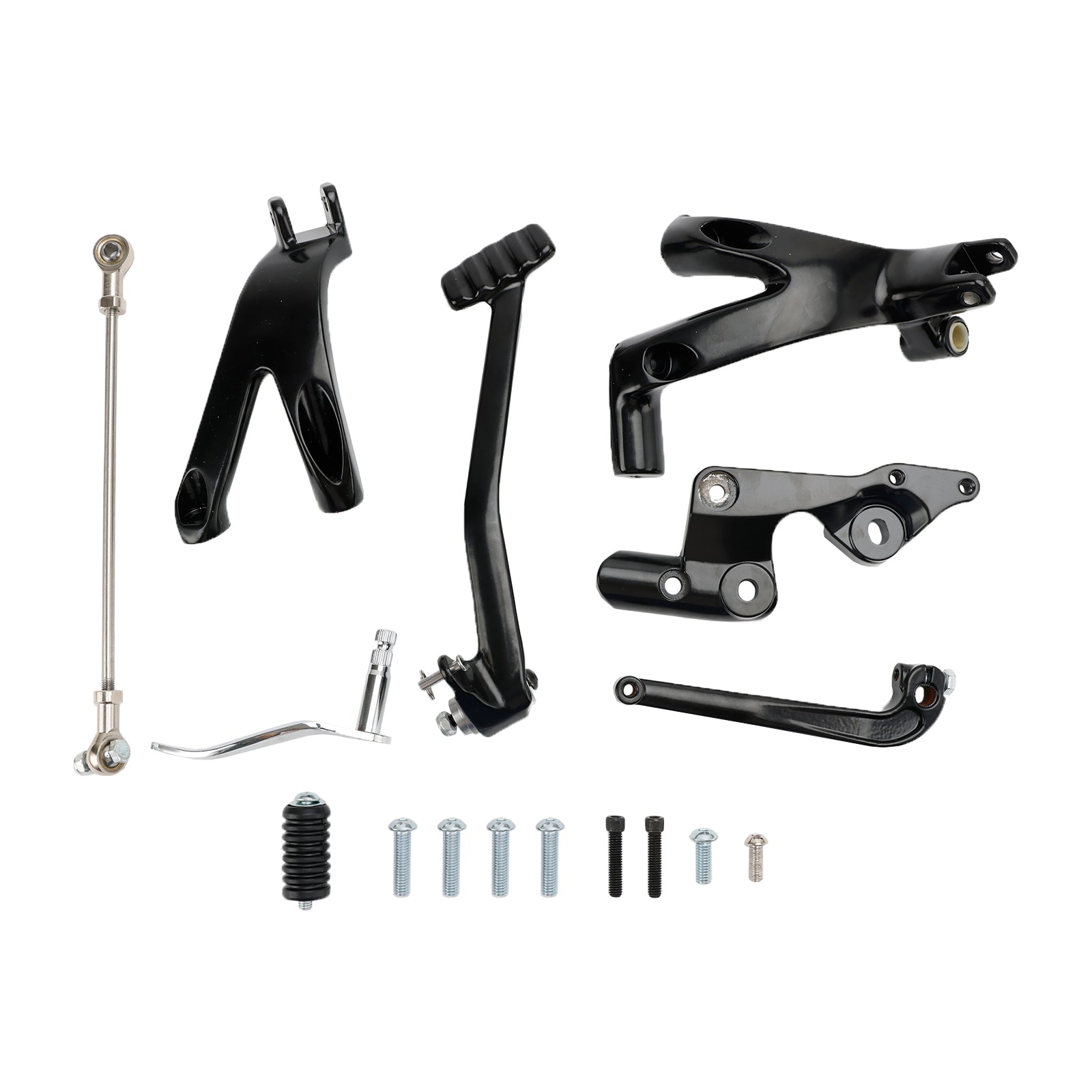 Lenkdou CNC Brake Pedal For Harley Softail – Fits Low Rider S, Street Bob 2018-Up, Black Anodized Aluminum