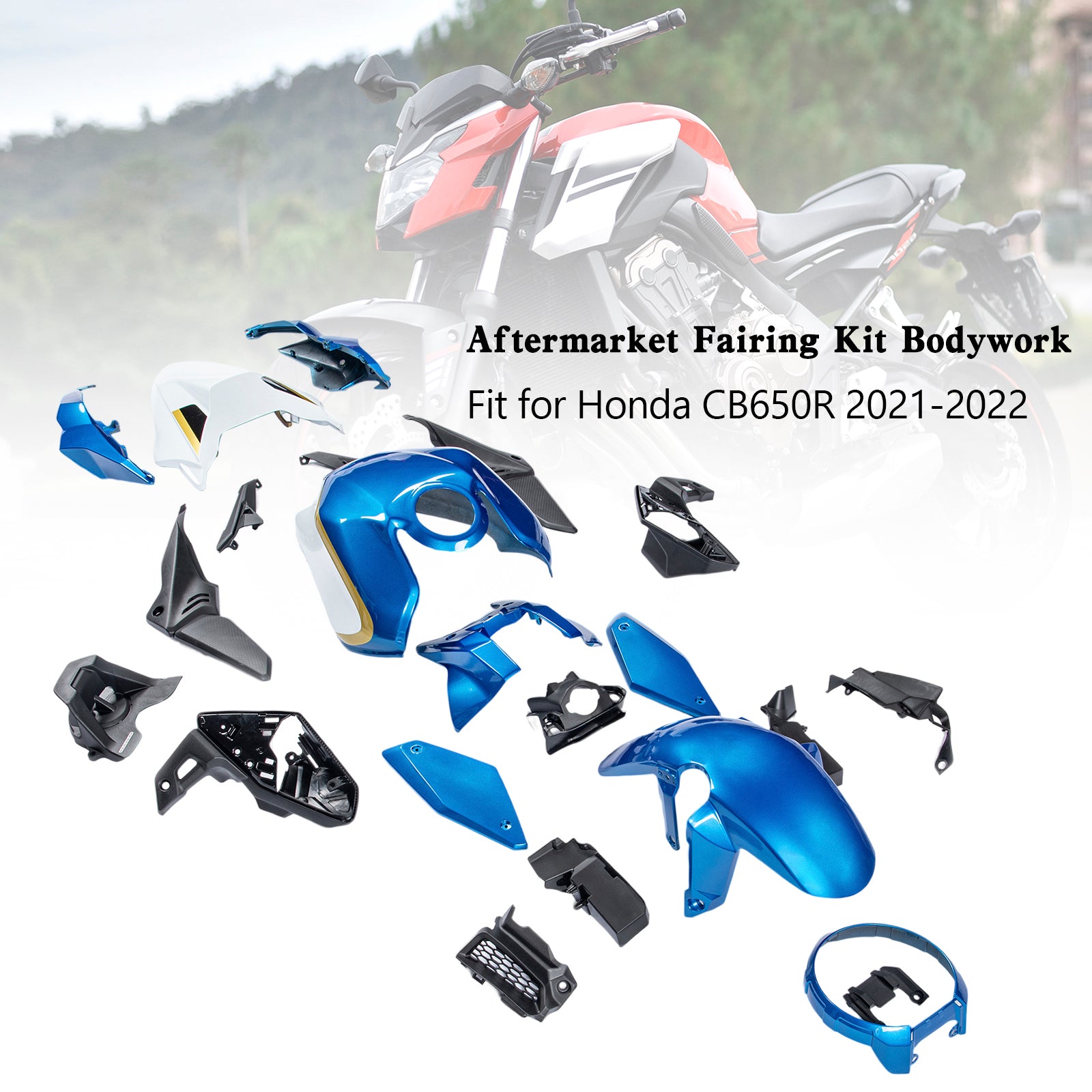 Amotopart (21-23) Honda CB650R Fairing Kit Colletion2