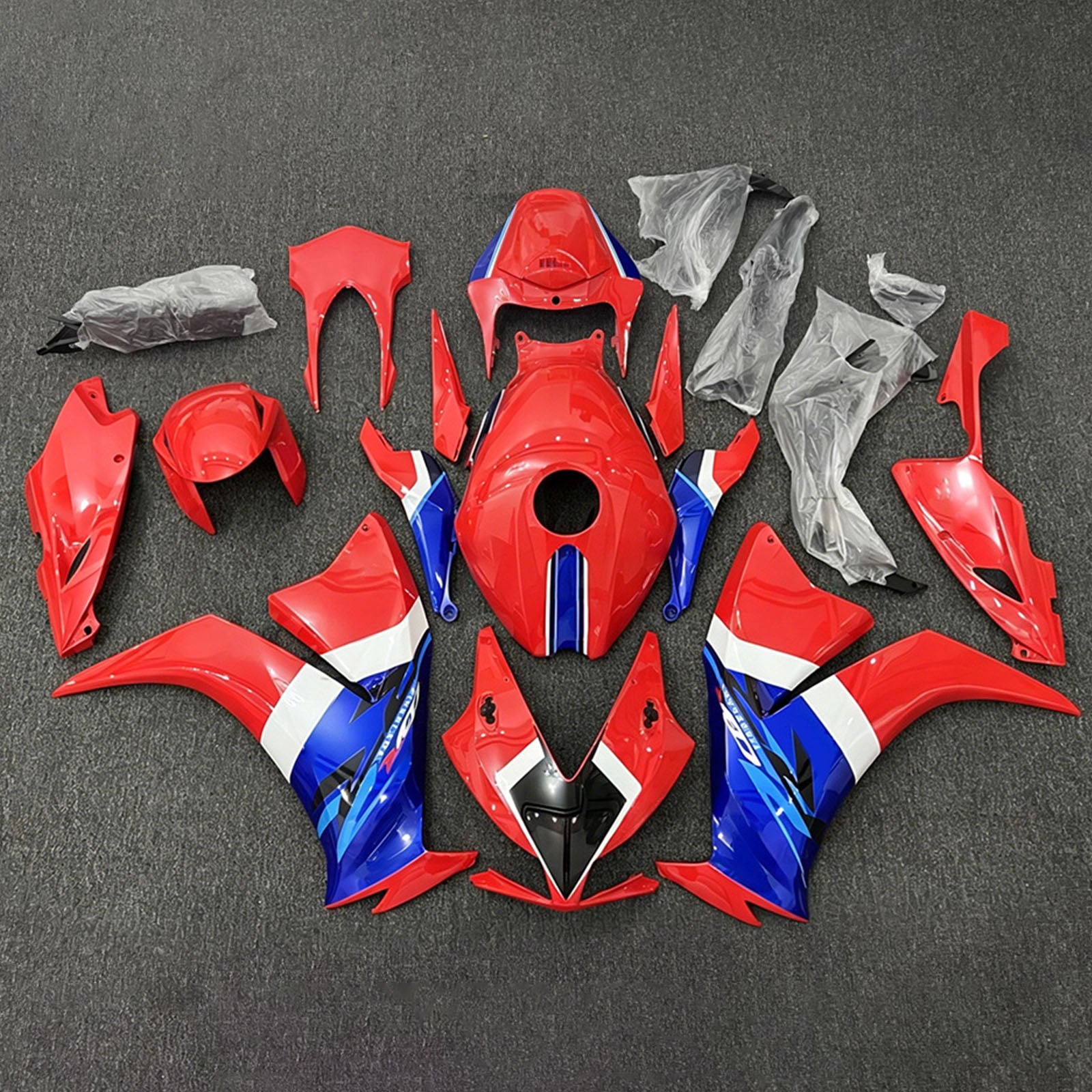 Amotopart 2012-2016 Honda CBR1000RR Red/Blue Fairing Kit