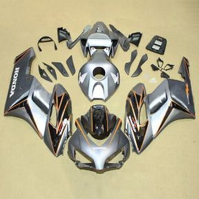 Amotopart 2004–2005 Honda CBR1000RR Verkleidungsset mit grauen und orangefarbenen Streifen