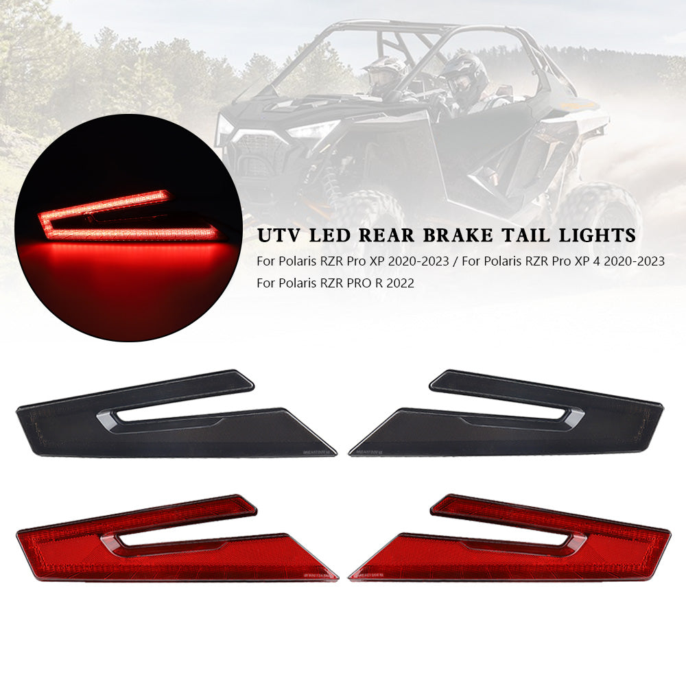 UTV LED Rear Brake Tail Lights For Polaris RZR PRO XP XP4 2020-2023