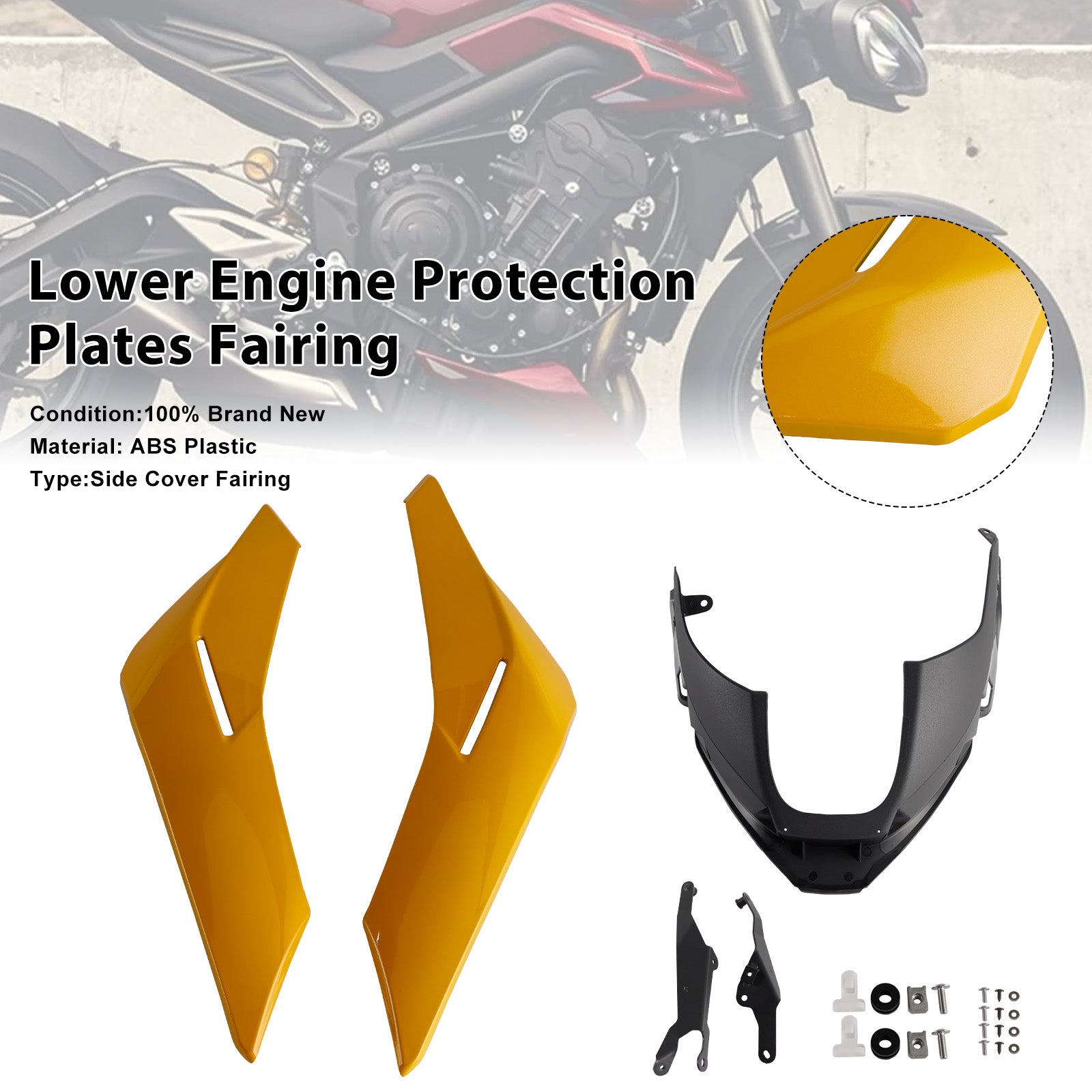 2023-2025 Street Triple 765 R/RSEngine Lower Belly Pan Panels Guard Fairing
