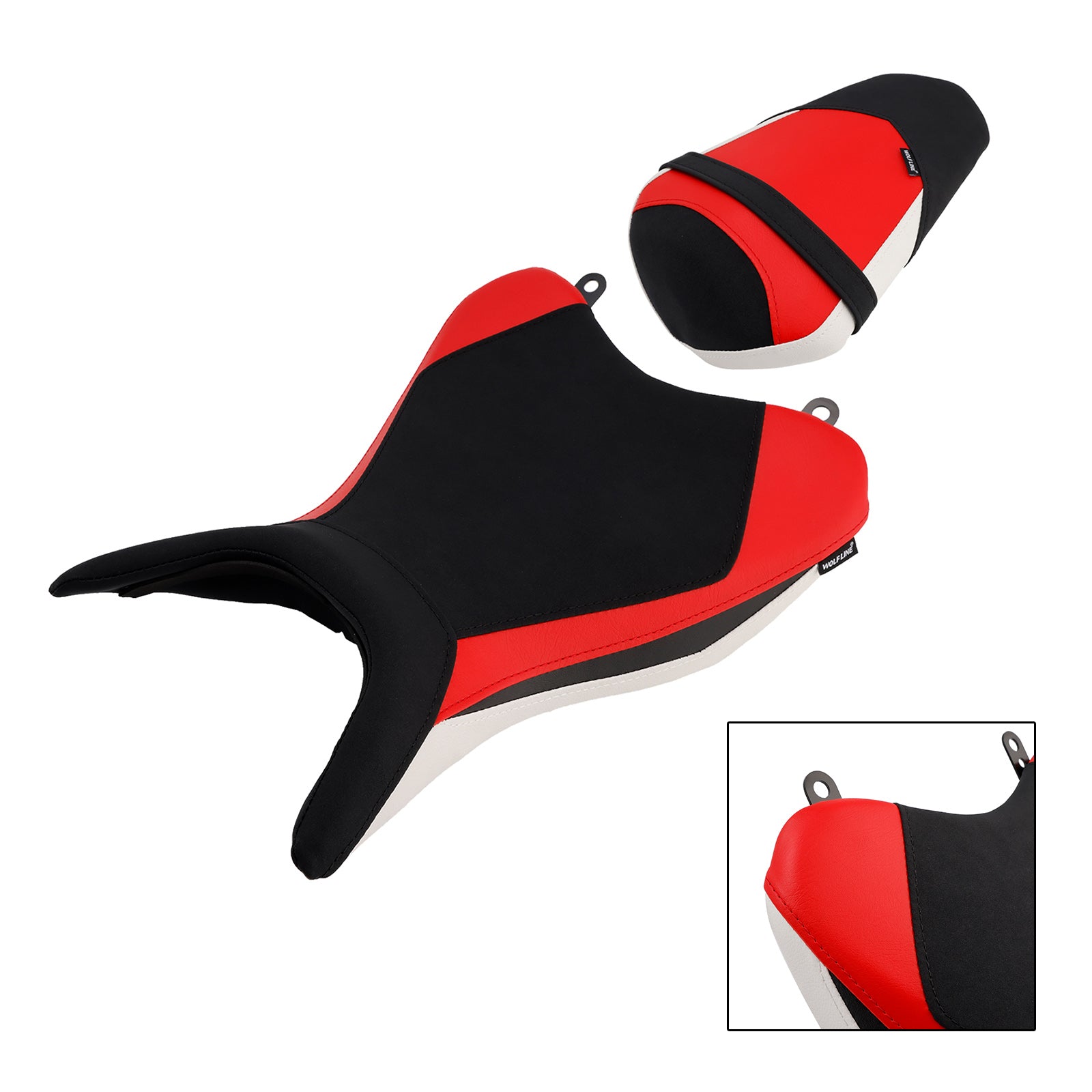 25 Yamaha Yzf-R3 Mt-03 Delantero Inferior Con Asiento Trasero Pasajero Del Conductor Blanco