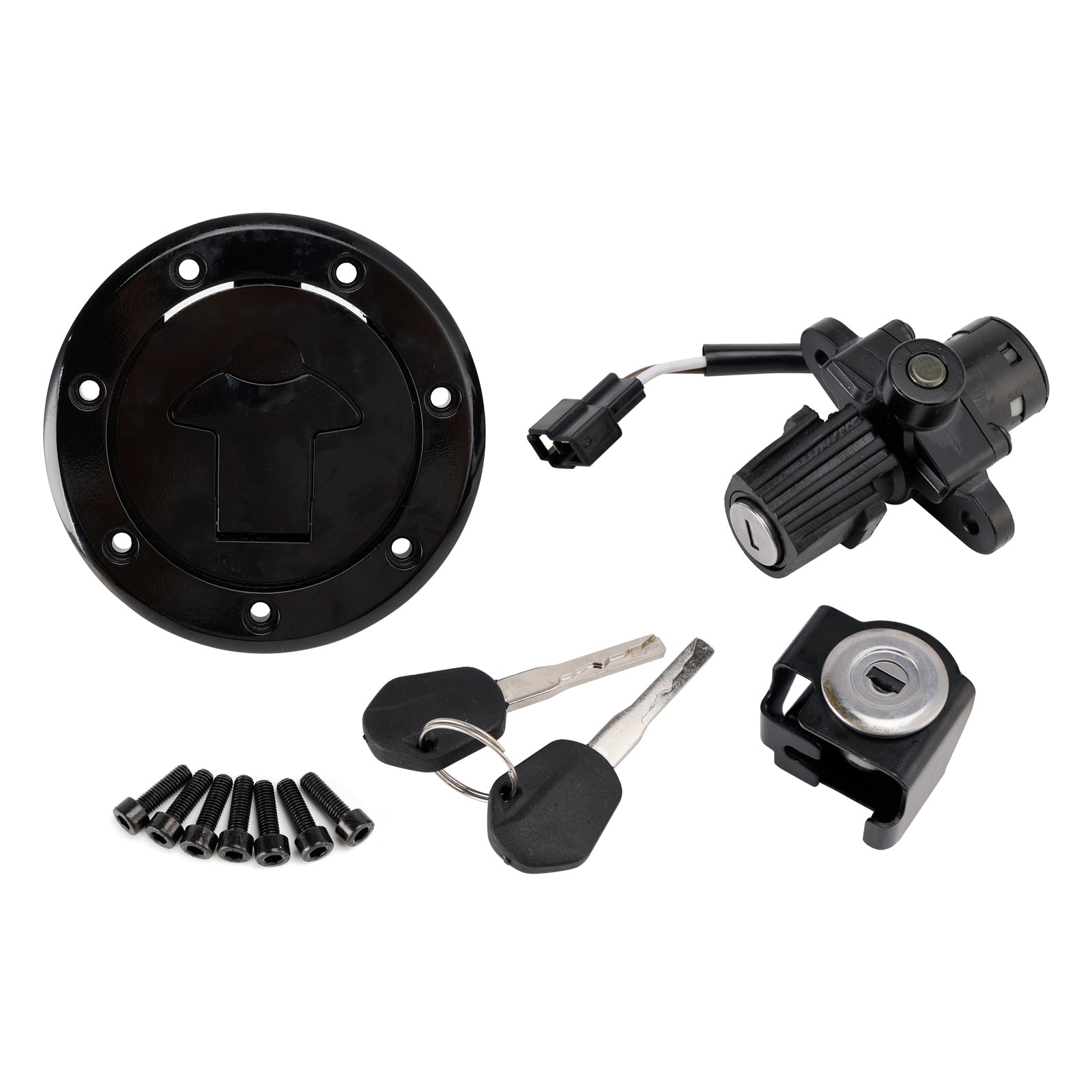 17-23 Duke 125 2018-2025 Duke 390  Ignition Barrel Seat Lock Fuel Cap Key Set