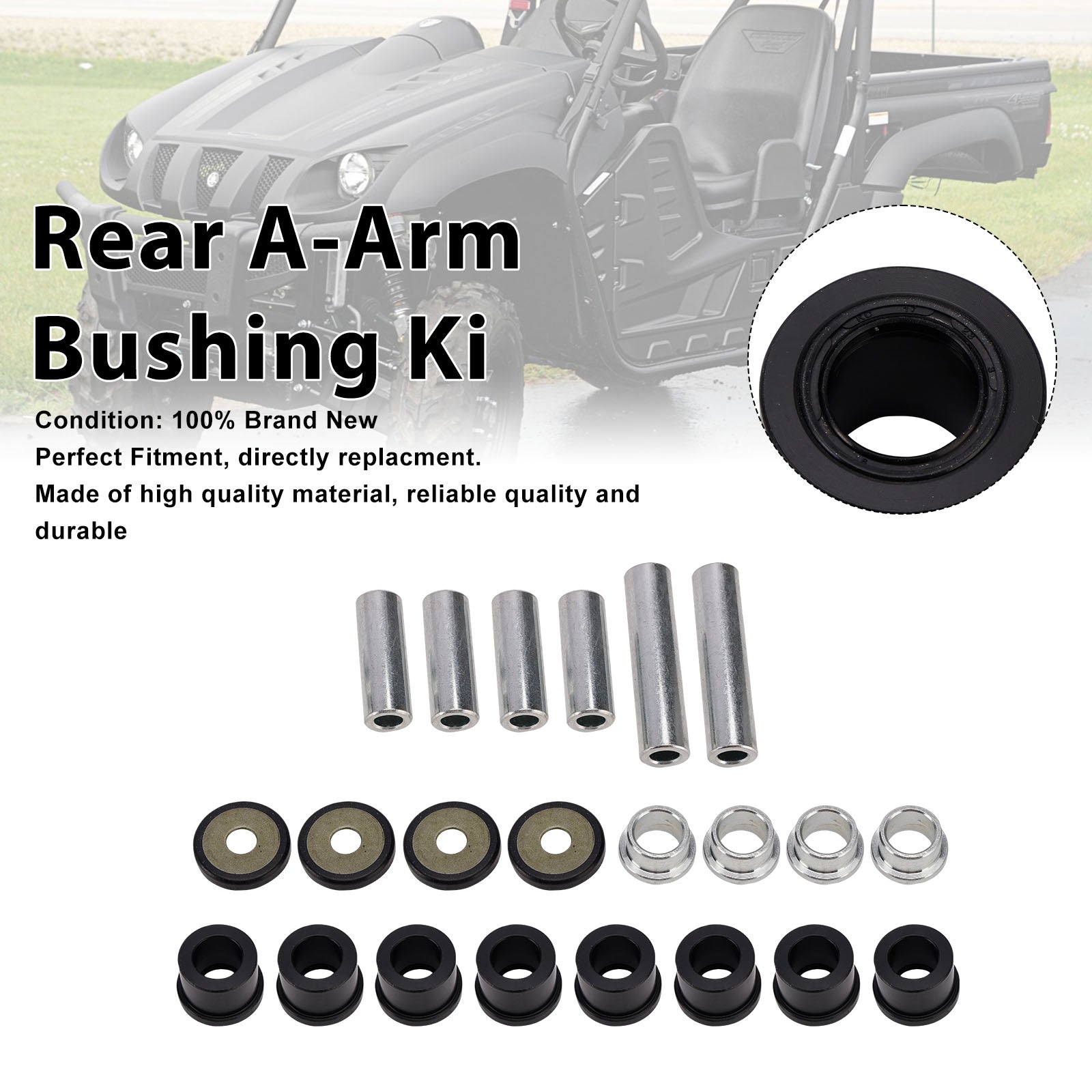 Yamaha 450 700 Grizzly Kodiak Rhino Rear A-Arm Bushing Kit 50-1034
