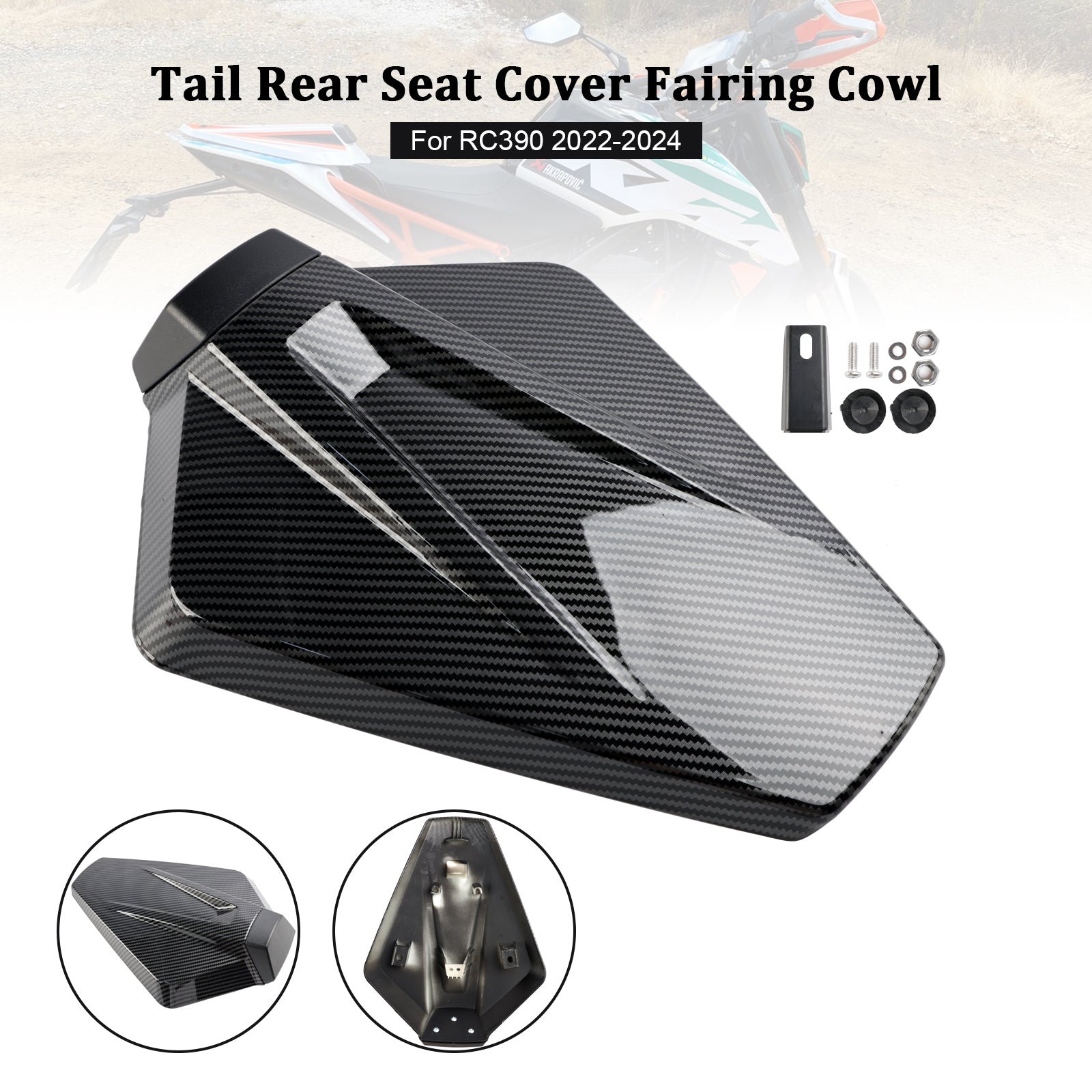 22-24 KTM RC390 Tail Rear Seat Cover Fairing Cowl