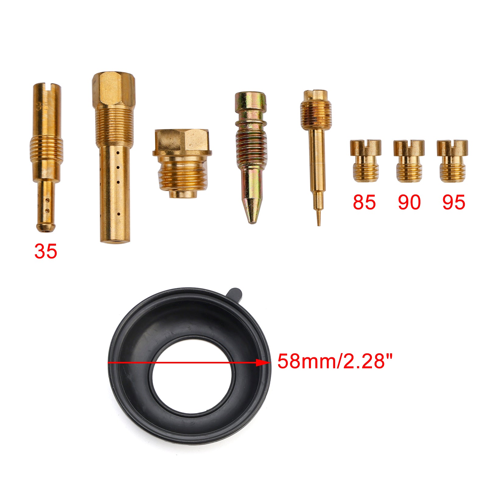 1986–1988 Honda CBR19 CBR250R MC19 Vergaser-Umbau-Reparatursatz passend