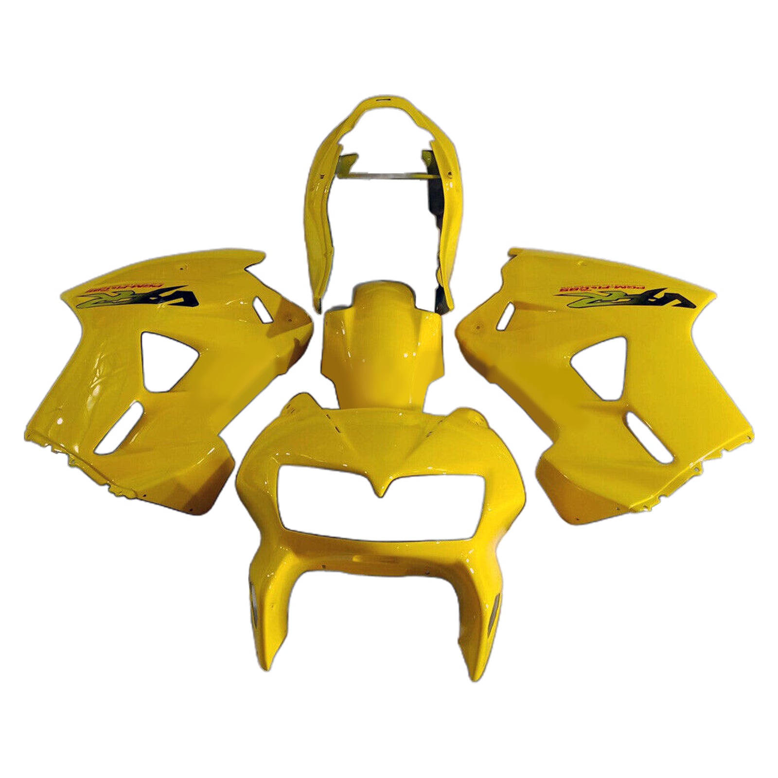 Amotopart 1998-2001 Honda VFR800 Kit de carenado amarillo