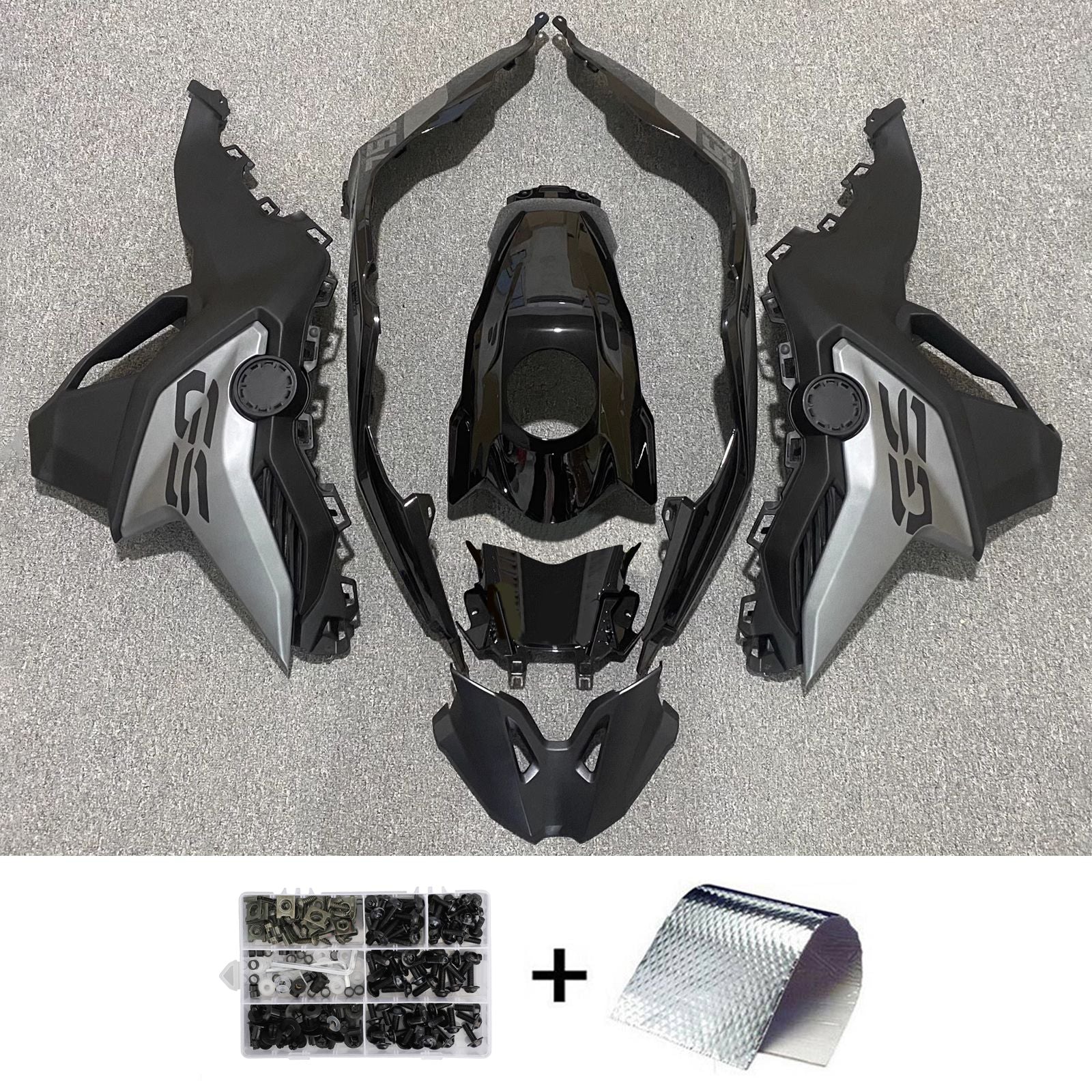 Amotopart 2018-2022 BMW F750GS F850GS Kit de carénage noir gris